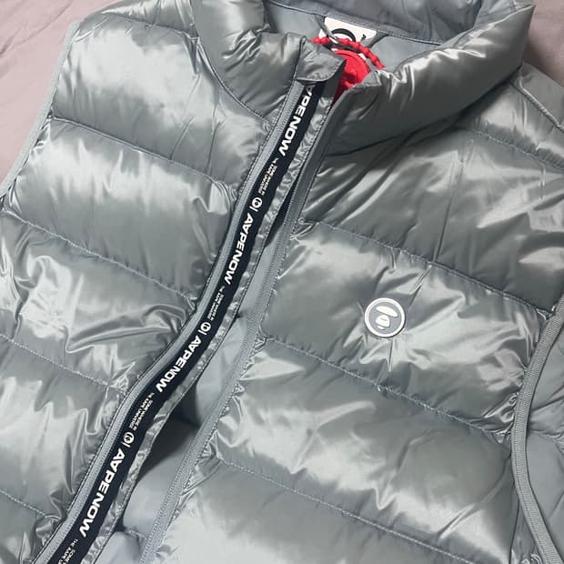 에이프 나우 다운 자켓 블루그레이