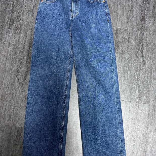 맥우드건 세미와이드핏 기모 데님팬츠(26사이즈)