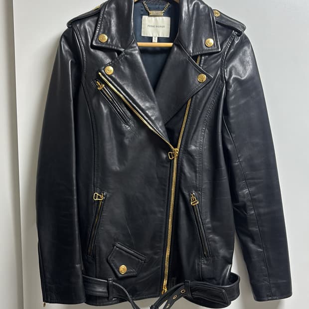 피에르 발망 금장 라이더자켓 36 사이즈