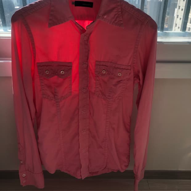 디스퀘어드 핑크셔츠