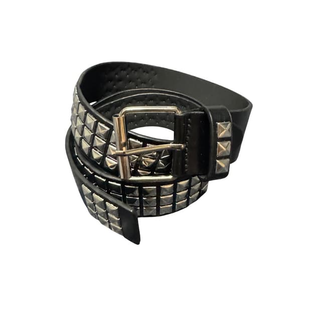 stud leather belt