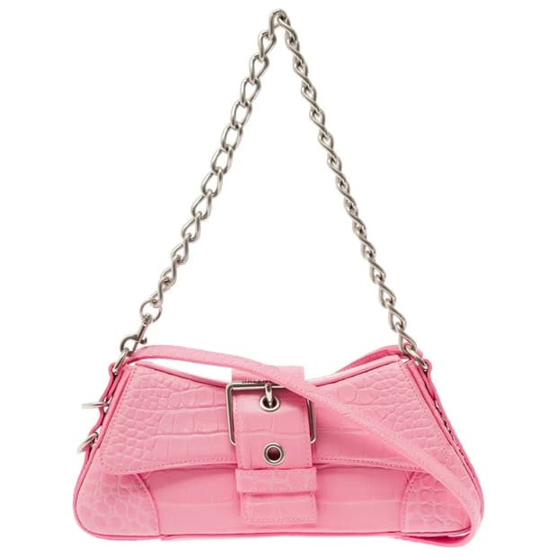 발렌시아가 lindsay 스몰숄더백 핑크 