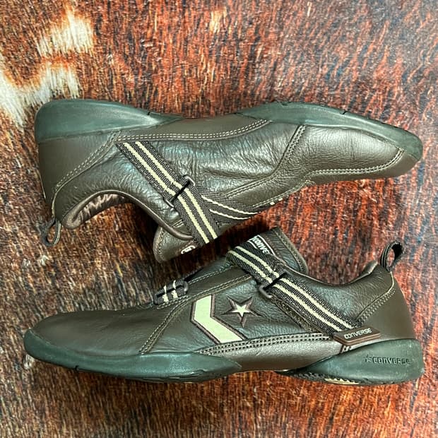 컨버스 빈티지 브라운 발레코어 슈즈 240~250 (양발 사이즈 다름)