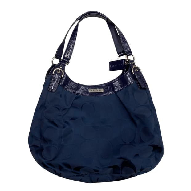 코치 y2k 네이비 보부상 숄더백