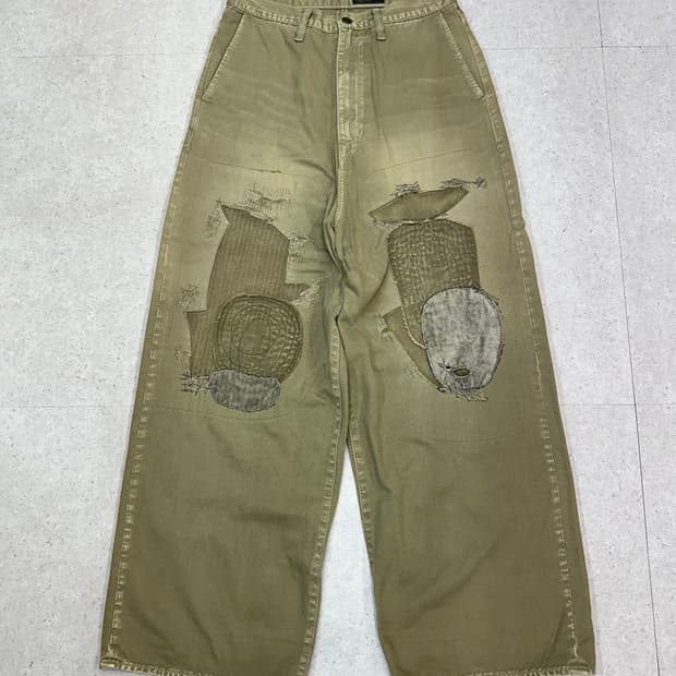 Kapital 캐피탈 카츠라기 베기 팬츠 카키