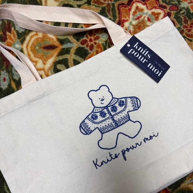 knits pour moi 니트 브랜드 에코백