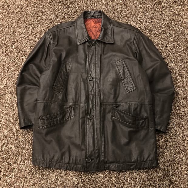 빈티지 소가죽 카코트 레더 가죽 자켓