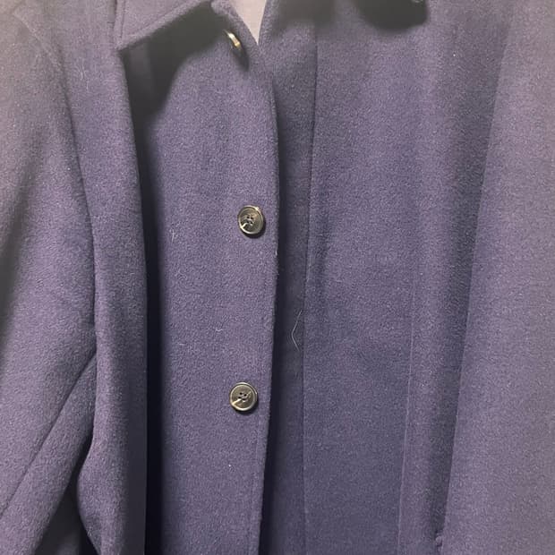 아이러니 포르노 네이비 코트 