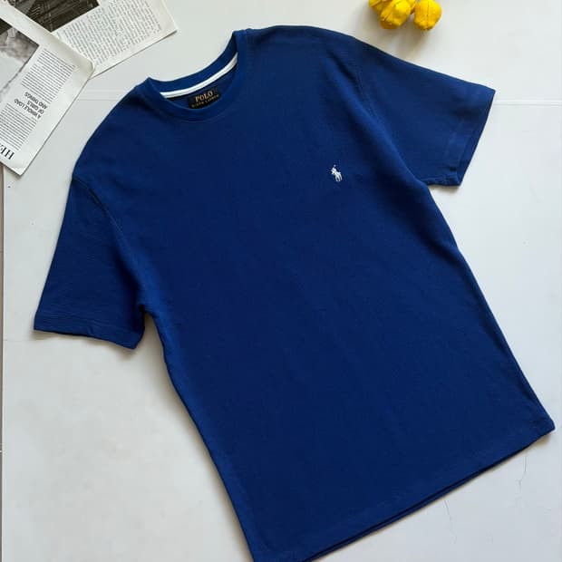 Polo 폴로랄프로렌 블루 와플 반팔티