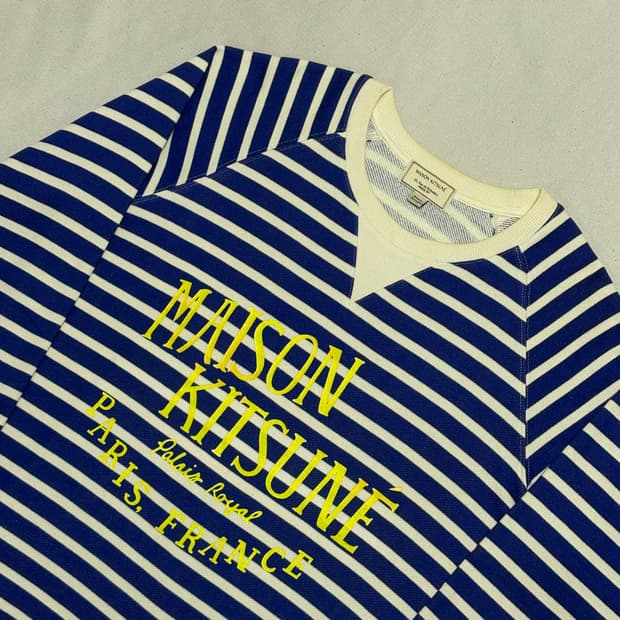 52 메종 키츠네 팔레 로얄 스트라이프 맨투맨