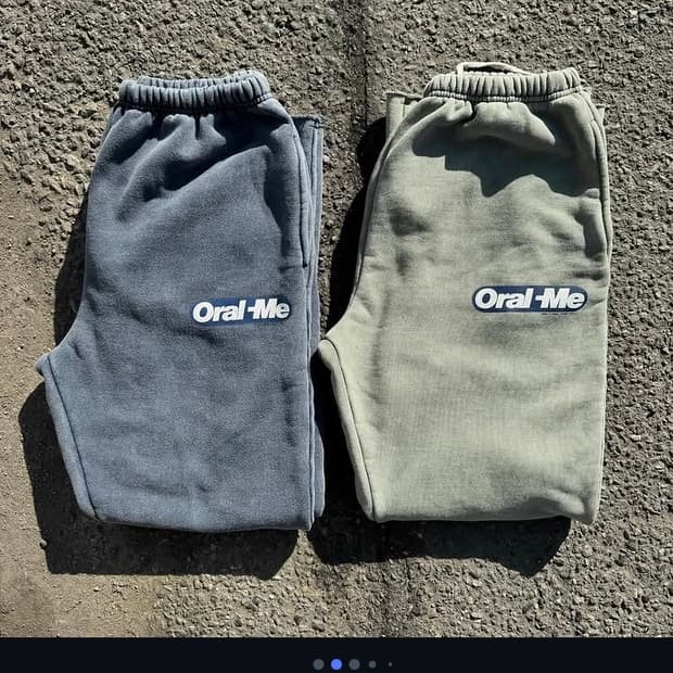 Sober 'overfade boot-cut sweat pants'