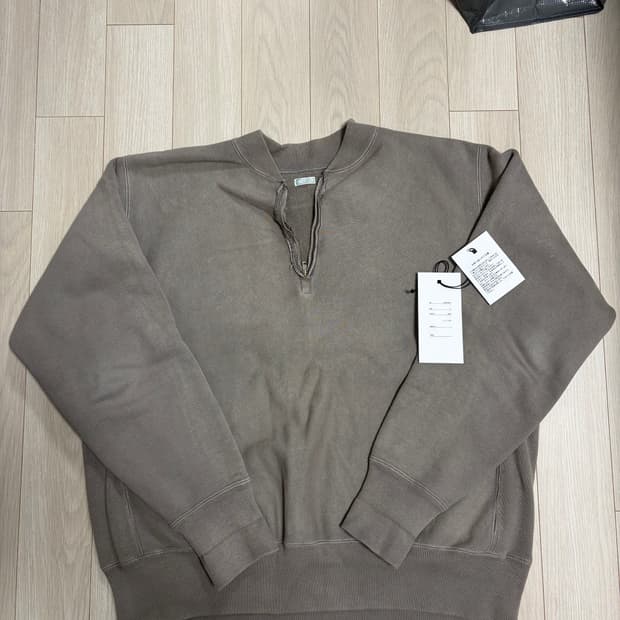 아프레쎄 논카라 하프집업 그레이 2사이즈