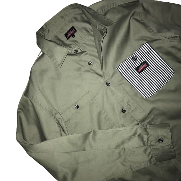 디키즈 올리브 셔츠