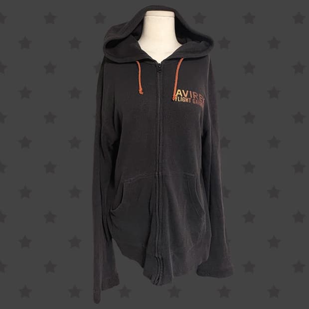 아비렉스 아카이브 한정 블랙 후드집업