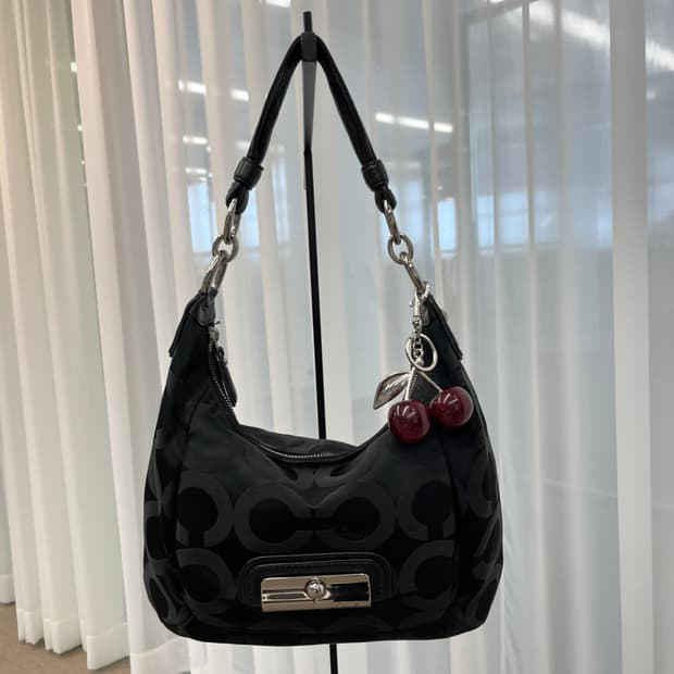 Coach Black Logo Shoulder Bag