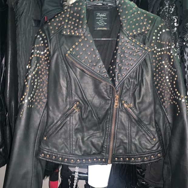 vintage leather jacket