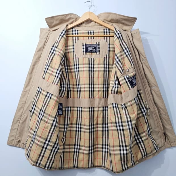 버버리 후드 자켓 베이지 코트 105
