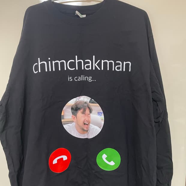 침착맨 얼렁뚱땅상점 카와이착맨 긴팔티