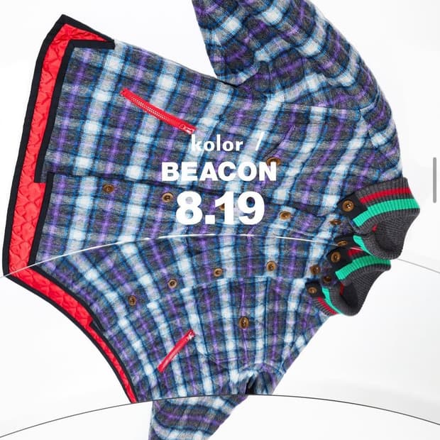 kolor BEACON AW20-21 Fabric Check jacket