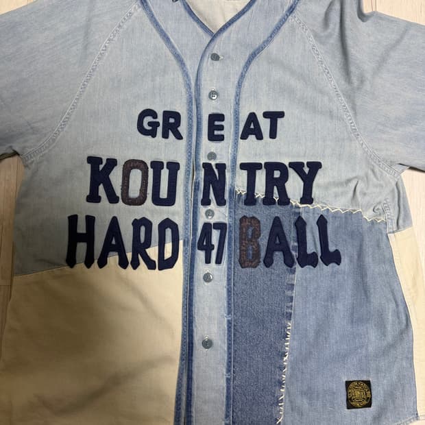 [4] 캐피탈 데님 베이그볼 리메이크 져지