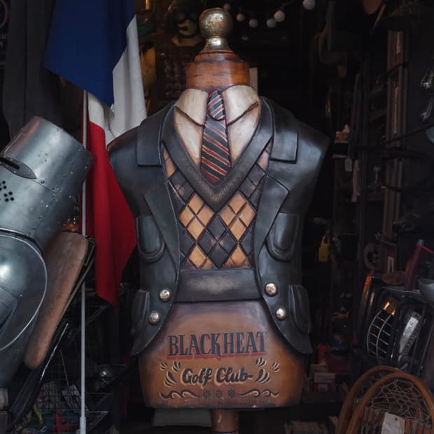 빈티지 소품 1980s 영국 골프클럽 마네킹