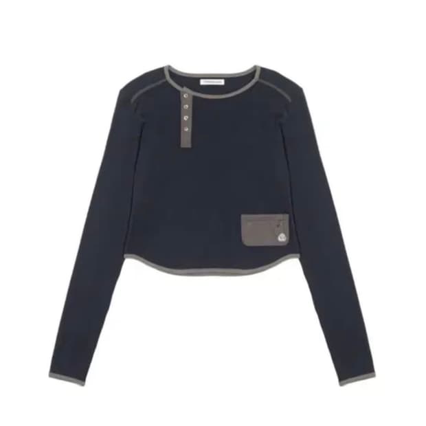 코이세이오 언발란스 롱슬리브 네이비