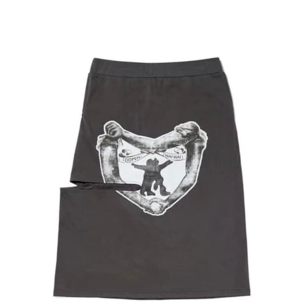 오픈와이와이 YY Hug & Heart Cutout Midi Skirt