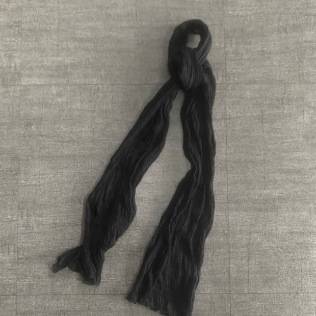 일본빈티지 하구미모리걸 달천깔페어리 썸머롱스카프 블랙