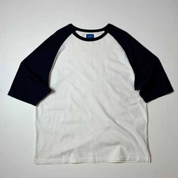 빔즈 BEAMS 레글런 코튼 반팔 슬리브 PN9028