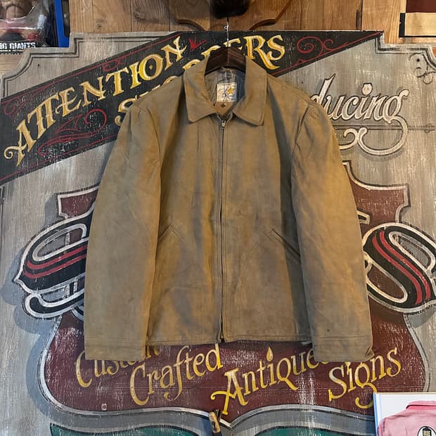 50s USA Dear Skin Suede Leather Jacket