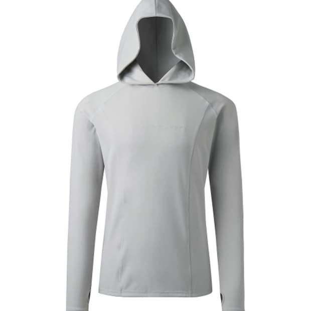 어나더유스 후드 롱슬리브 티셔츠 샌드 그레이 컴프 레션 슬림핏 