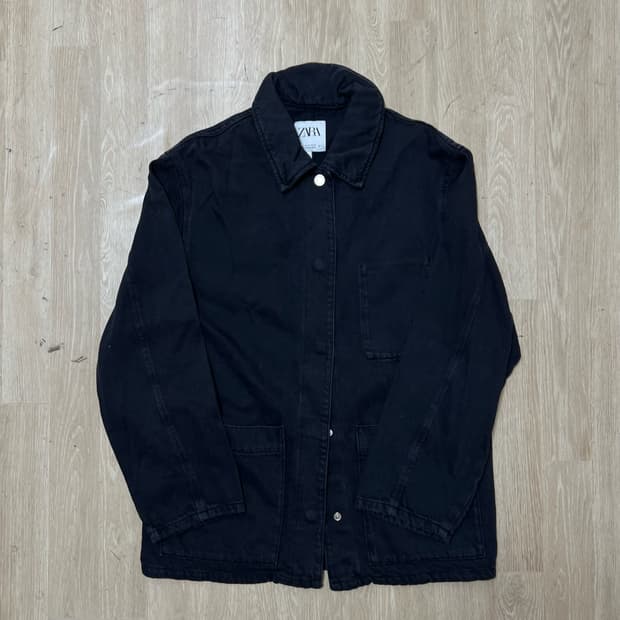 자라 스탠다드 코튼 트러커 자켓 XS/85 