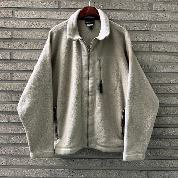 [L]00's 파타고니아 신칠라 화이트 플리스 자켓