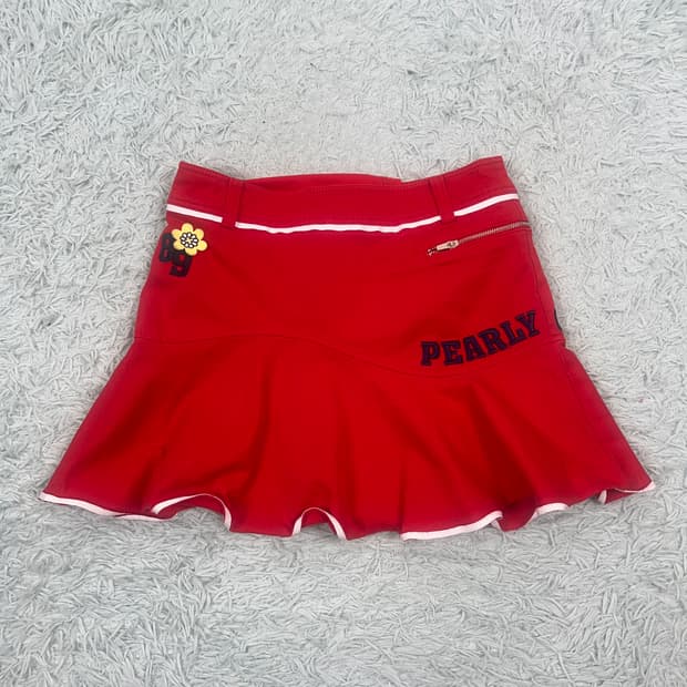 파리게이츠 플레어 큐롯스커트 레드 0호