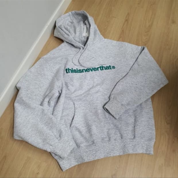 디스이즈네버댓 멜란지 후드티 s