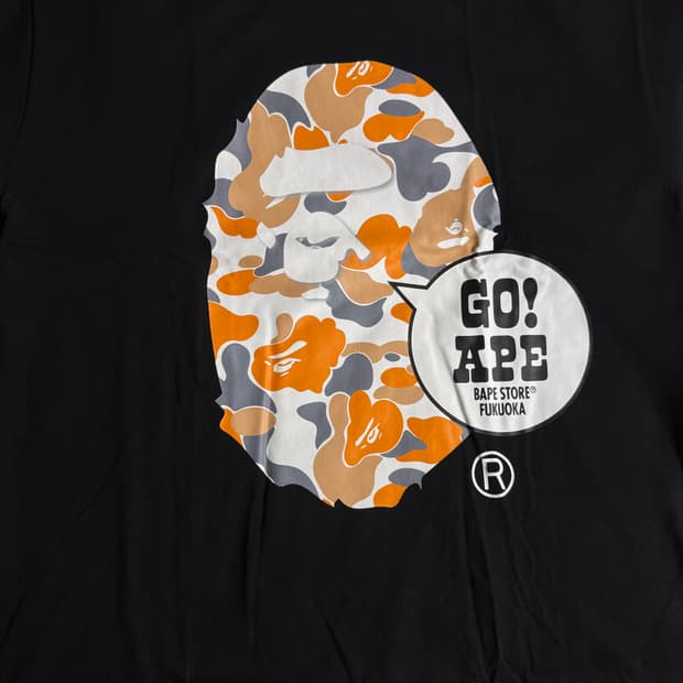 베이프 후쿠오카 한정반팔티셔츠