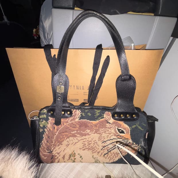 다람쥐 니트 가방