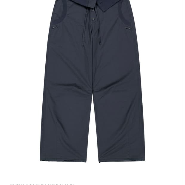 코이세이오 폴드 팬츠 네이비 1사이즈