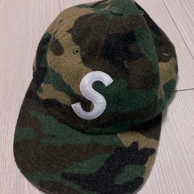 슈프림 s로고 카모 울 캡 (supreme)