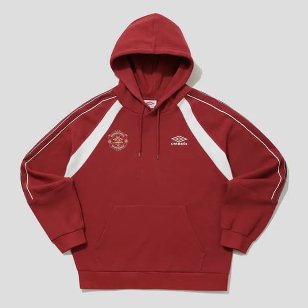 엄브로 HBL OG 테이프라인 후드티 (레드)