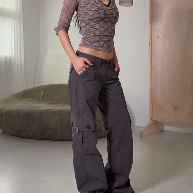 플리즈노팔로우 Ethan Pocket Cargo Pants
