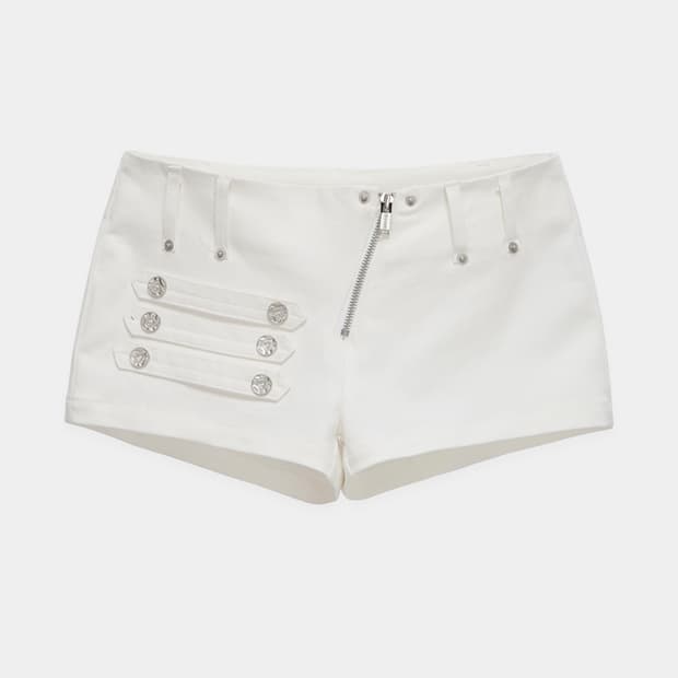 Napoleon Diagonal zipper short pants
