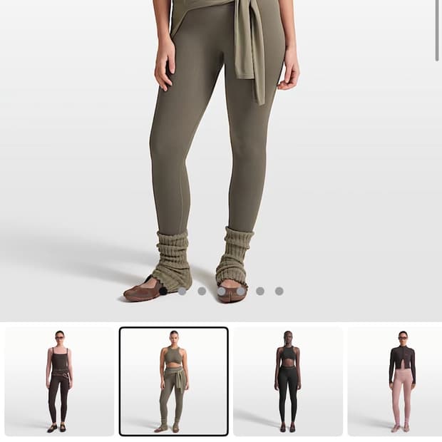 나이키스킴스 골지 심리스 여성 하이웨이스트 26인치 레깅스 m