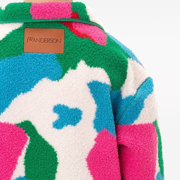 @새상품@ JW앤더슨 오버사이즈 플리스 자켓 멀티컬러