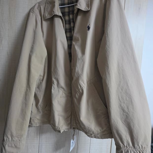 폴로 랄프로렌 베이지 포플린 자켓 L