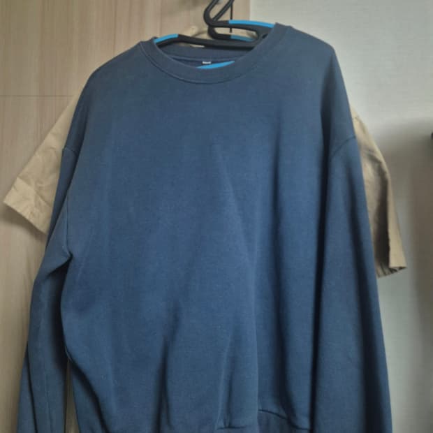 빈티지 무지 맨투맨