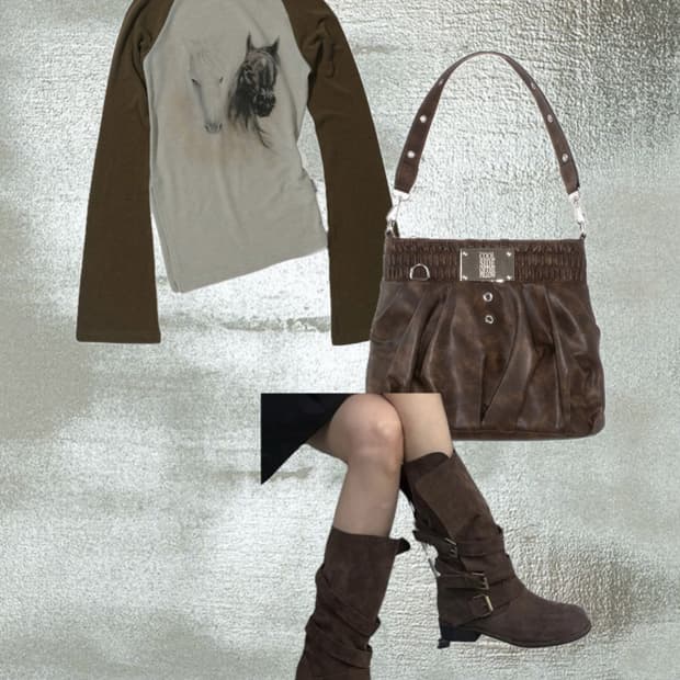 스컬프터 브라운 코디세트