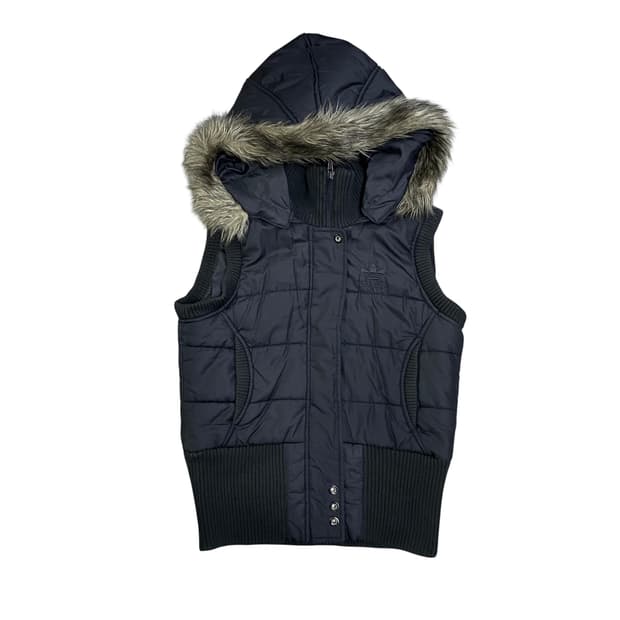 adidas fur vest