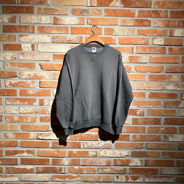 90s USA 빈티지 러셀 플레인 스웻 셔츠 맨투맨