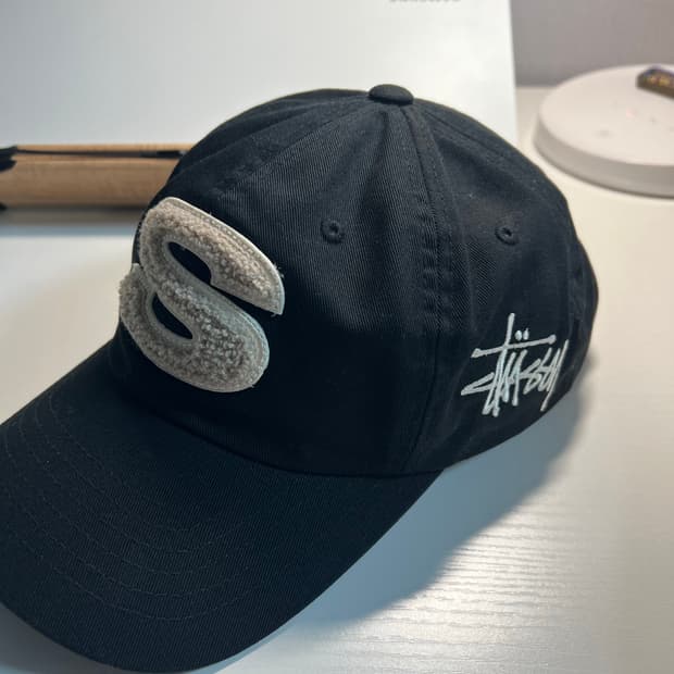 스투시 셔닐 S 로우 프로 캡 쉐도우 볼캡 모자